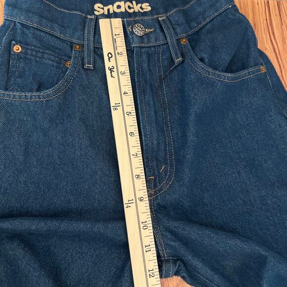 Mother Snacks Barrel Leg Kegger Heel Jeans In Wash Your Plate Size 23 - Picture 7 of 13